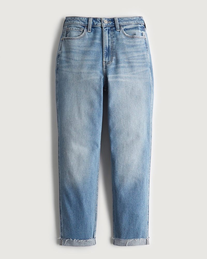 Hollister Curvy Ultra High-Rise Vintage Straight Jeans Size 5R 27x27 Medium  Wash