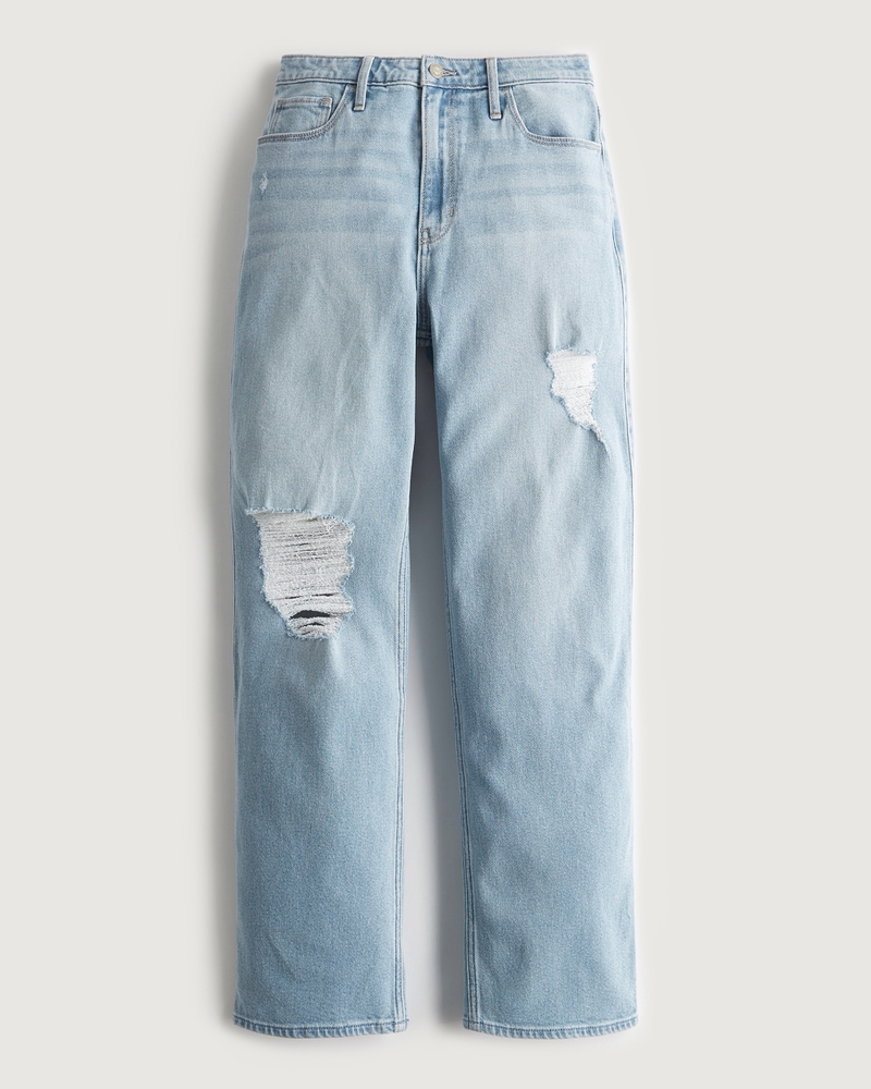 hollister ultra high rise dad joggers