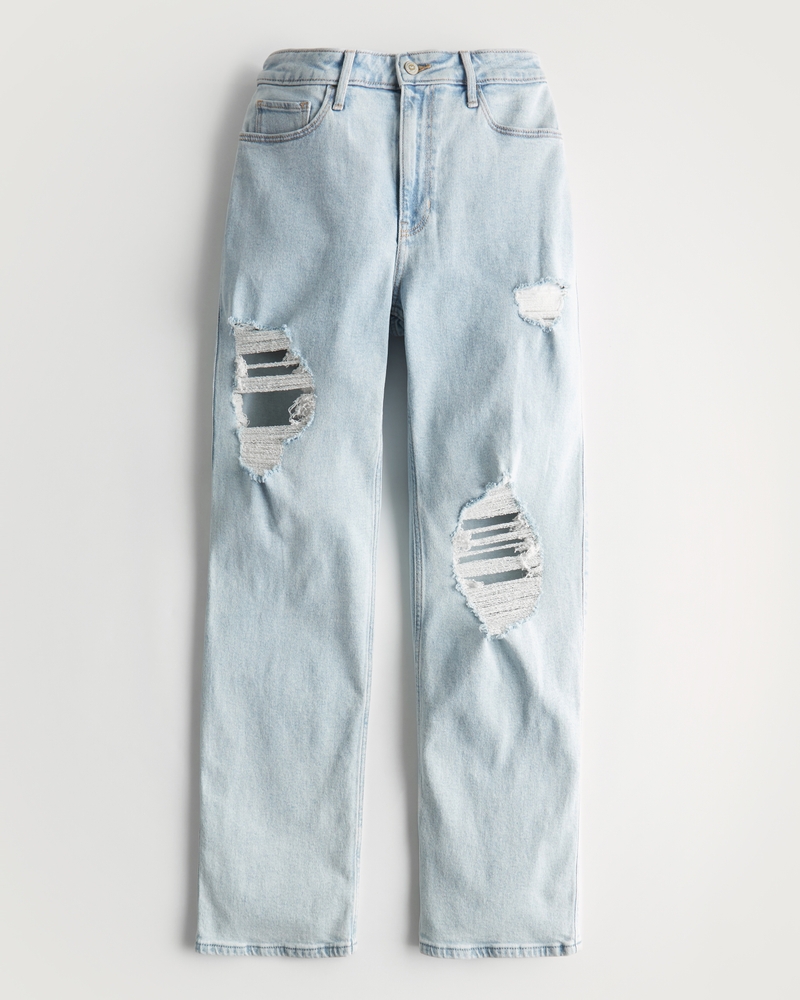 Women's Ultra High-Rise Dad Jeans | Women's Bottoms | HollisterCo.com