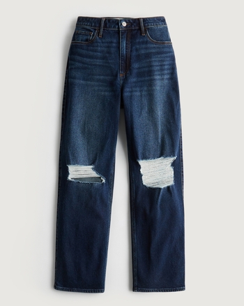 hollister ultra-high rise mom jean vintage stretch mom jeans pants