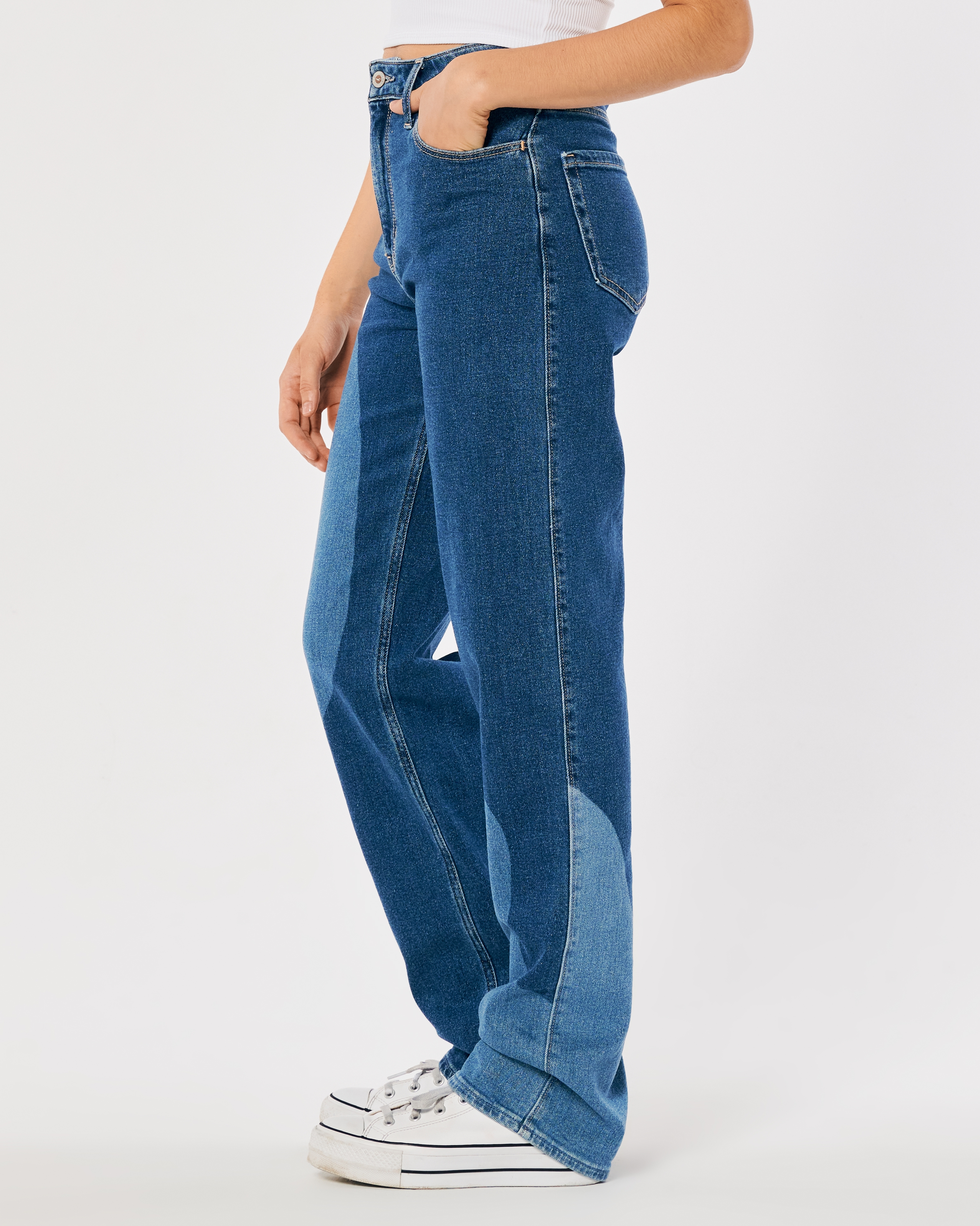 Navy blue hollister on sale pants