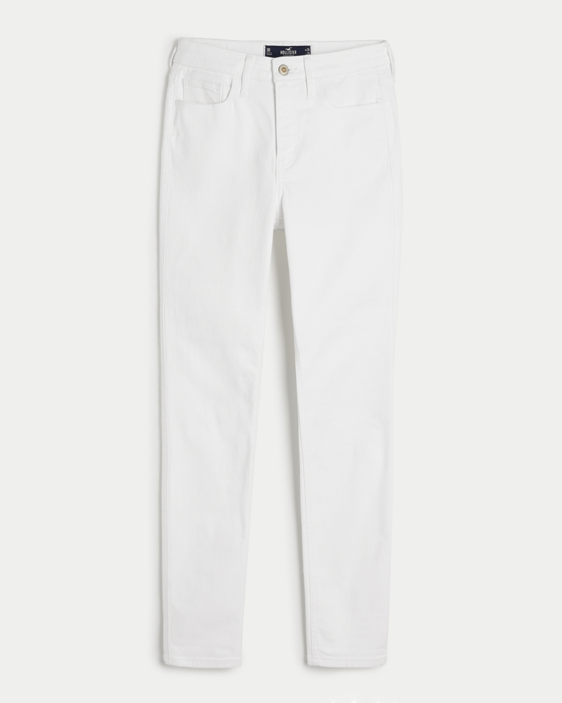 Women s High Rise White Super Skinny Jeans Women s Sale HollisterCo