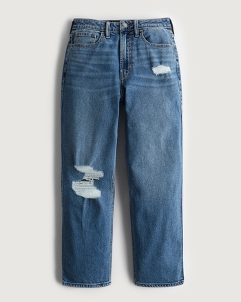 Hollister Ultra High Rise Knee Destroyed Jeans 2024, Buy Hollister Online