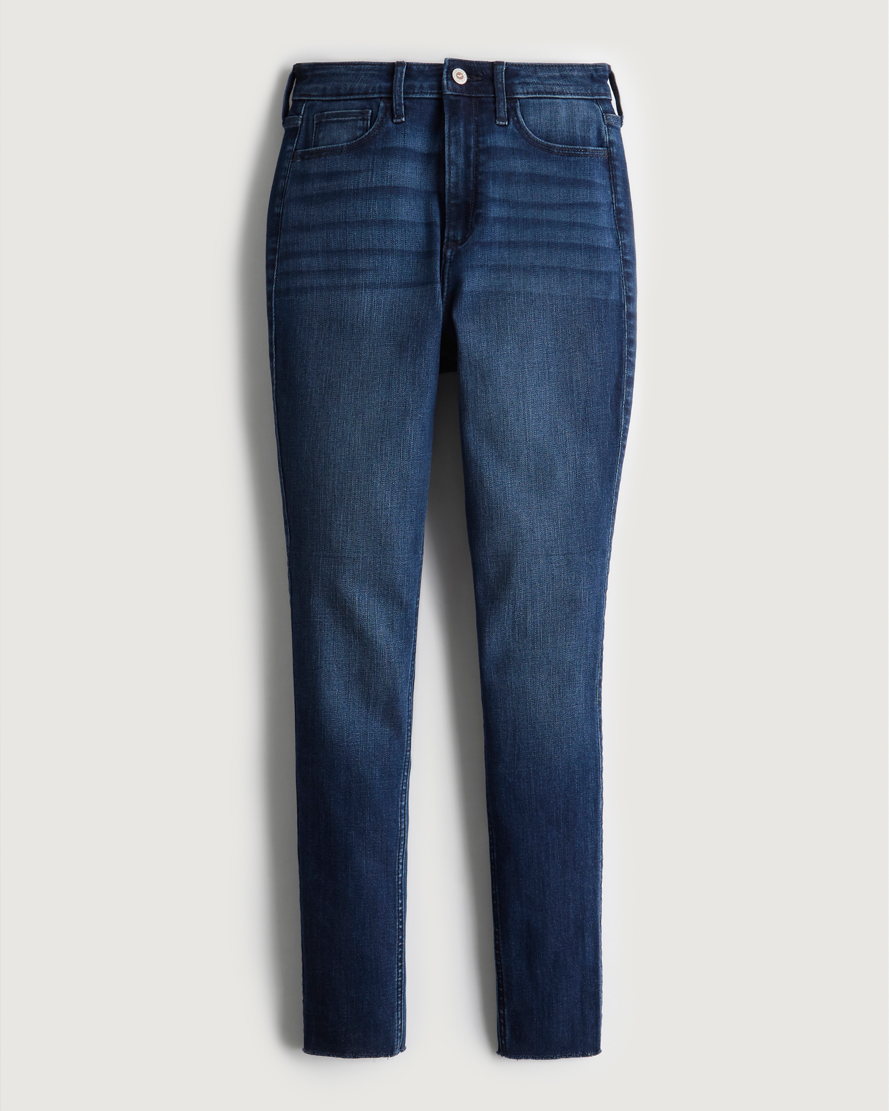 Hollister Curvy Ultra High-Rise Dark Wash Super Skinny Jeans