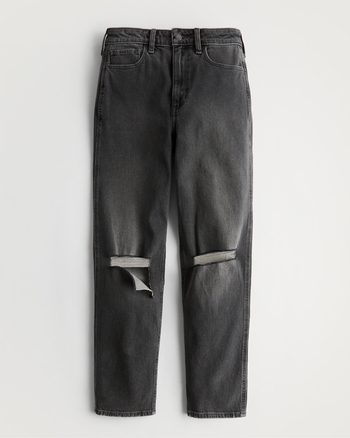 Black Mom Jeans High Rise
