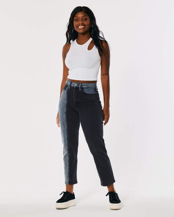 Hollister Co. LOW RISE STRAIGHT - Straight leg jeans - light clean