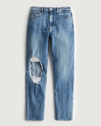 Hollister high rise vintage straight jeans outlet