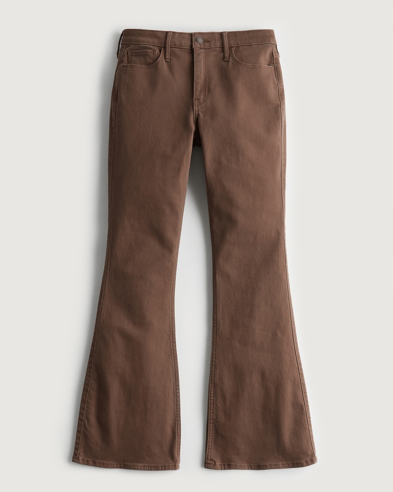 Women's HighRise Brown Flare Jeans Women's Clearance