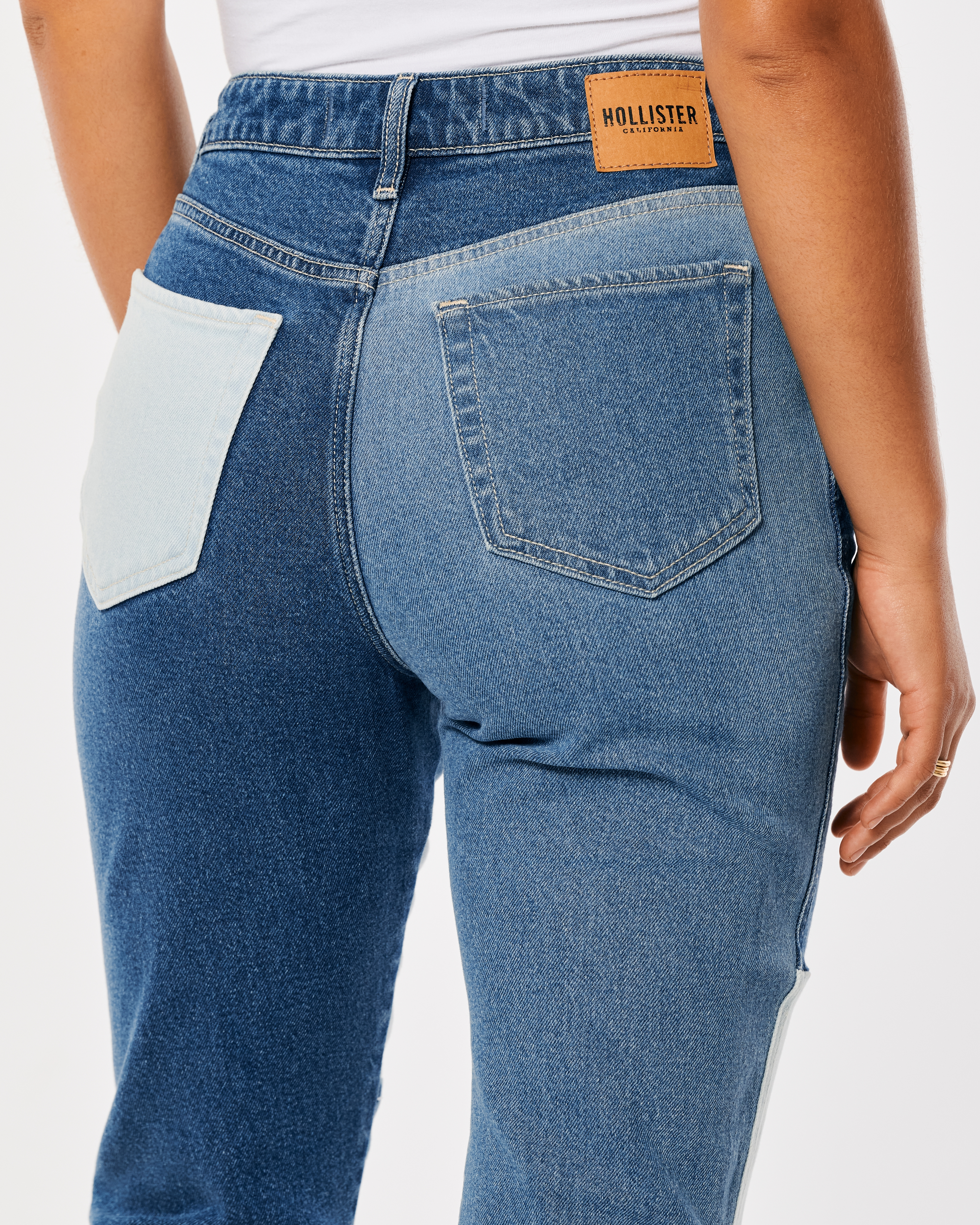 Ultra High-Rise Washed Black Mom Jeans