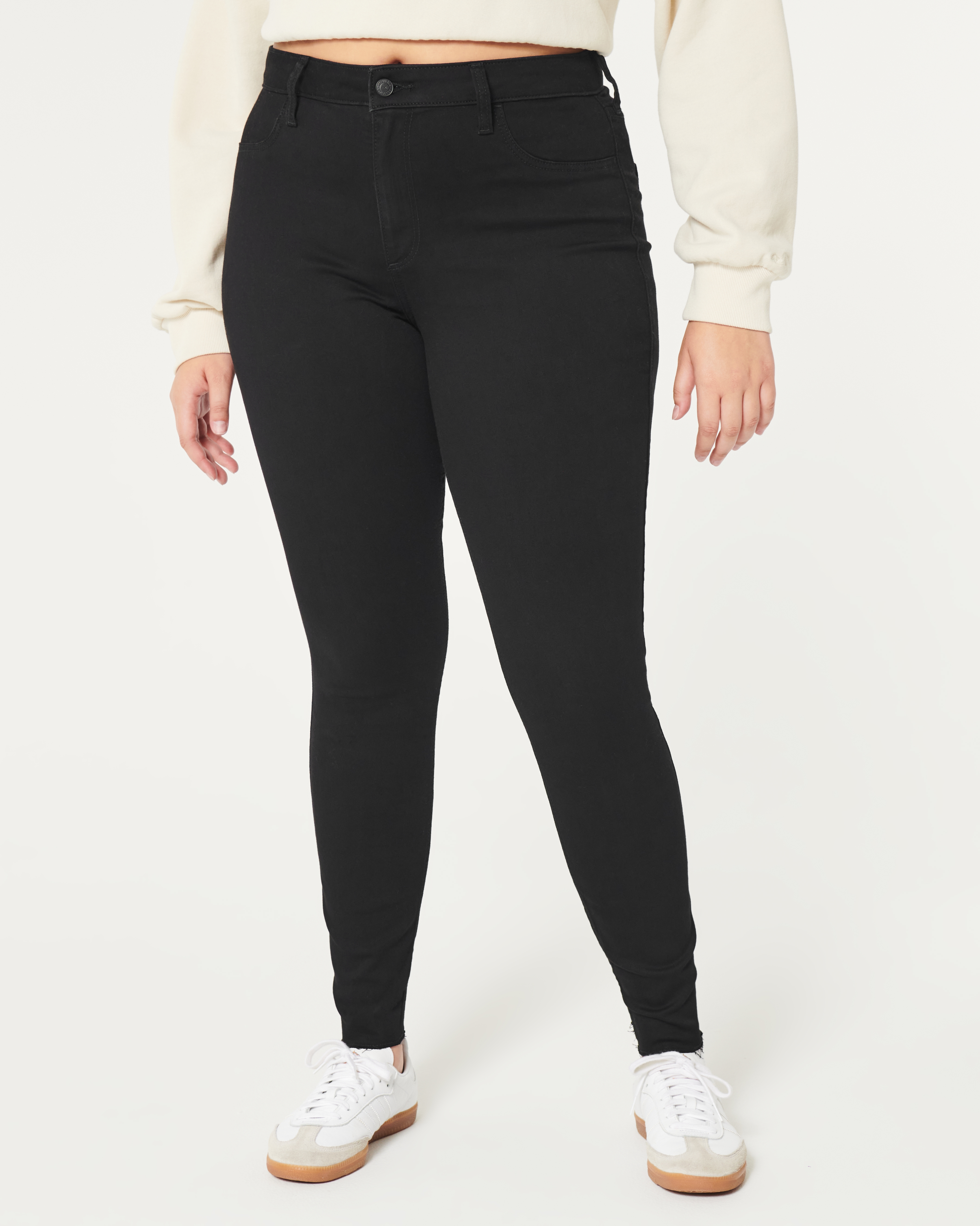 Hollister fit high rise jeans in black