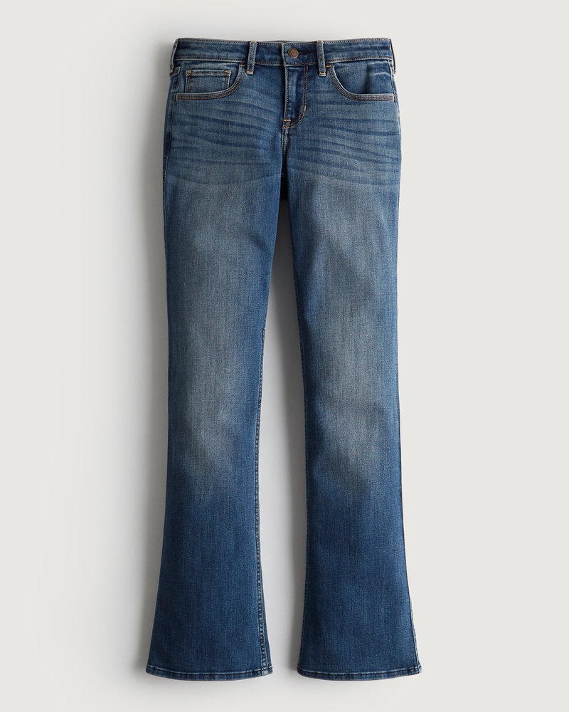 Low Rise Y2K Medium Wash Boot Jeans On Sale At Hollister Co Glitchndealz
