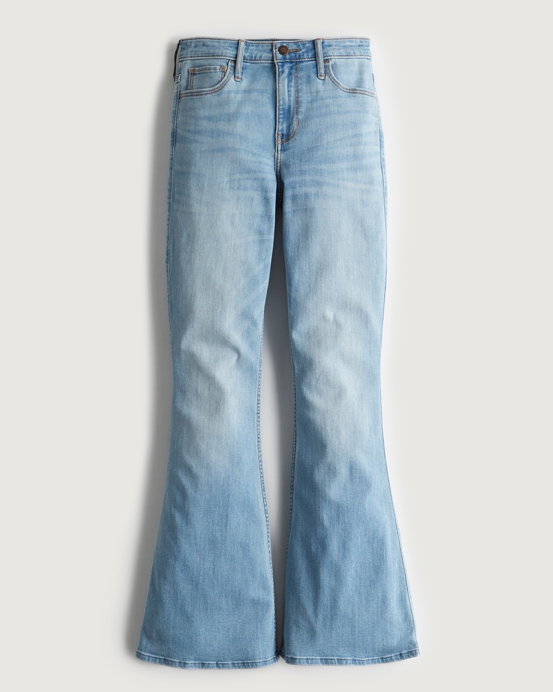 Women's Low-Rise Medium Wash Vintage Flare Jeans