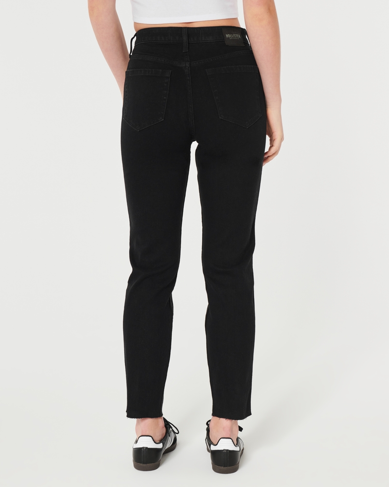 Ultra High-Rise Light Wash Mom Jeans