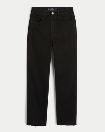 enero Derecho Desarrollar Women's Ultra High-Rise Black Mom Jeans | Women's Bottoms | HollisterCo.com