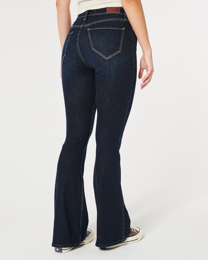 Curvy High-Rise Medium Wash Flare Jeans