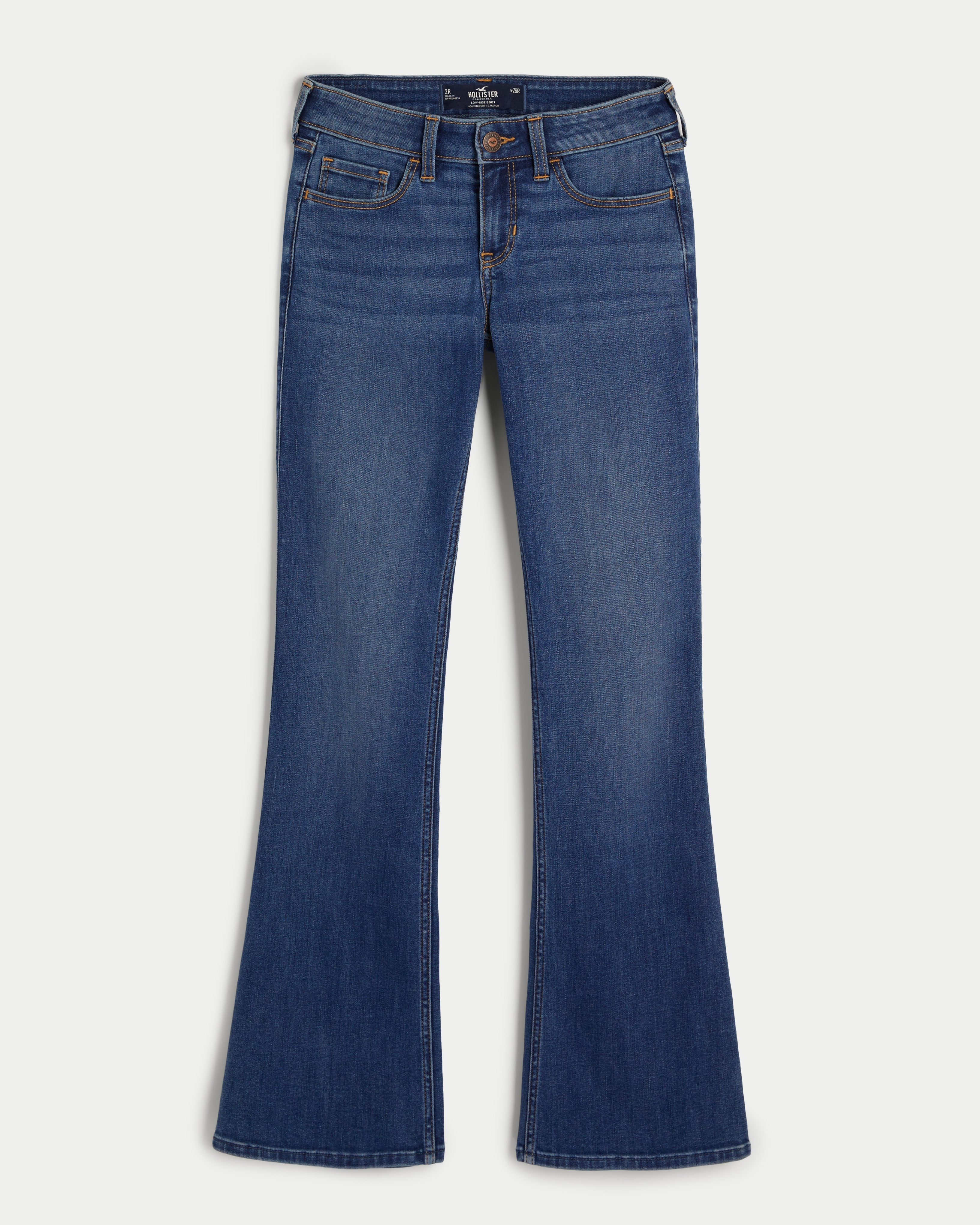 Low-Rise Ripped Medium Wash Y2K Boot Jeans