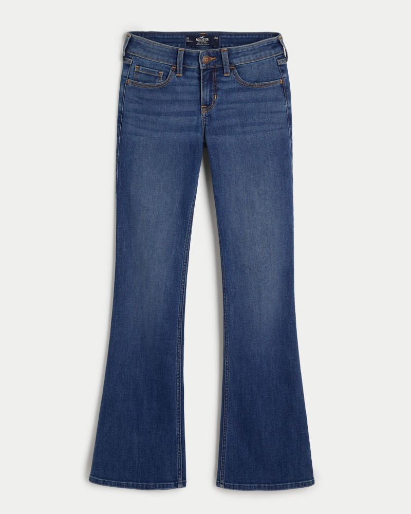 Hollister Women's 1R / W25 L30 Low Rise Super Skinny Ripped Dark Jeans