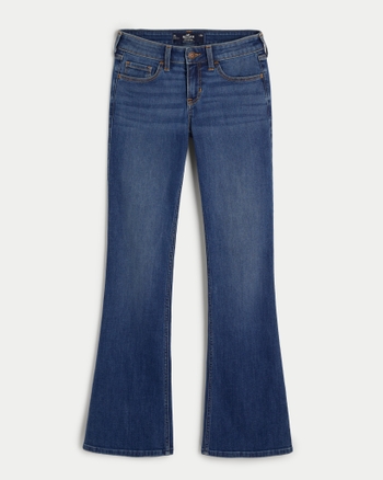 Women's Low-Rise Dark Wash Boot Jeans | Women's Bottoms | HollisterCo.com