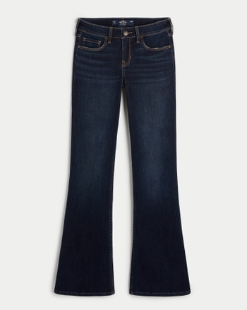 Women s Low Rise Dark Rinse Wash Boot Jeans Women s Bottoms HollisterCo