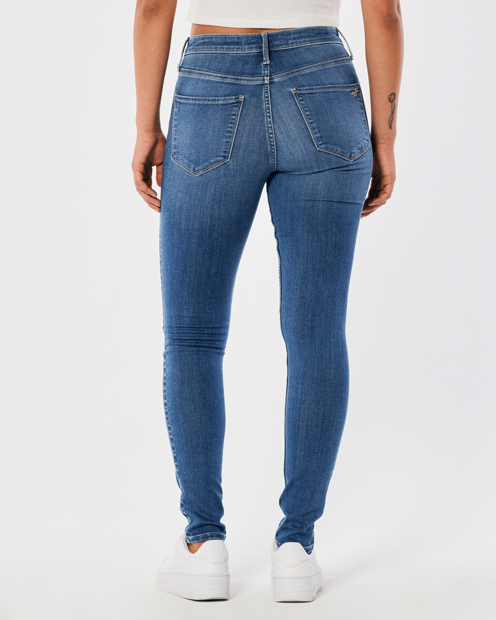 BN Hollister & Co HCO Dark Denim Jeggings Jeans Skinny Leggings Zip  Opening, Women's Fashion, Bottoms, Jeans & Leggings on Carousell