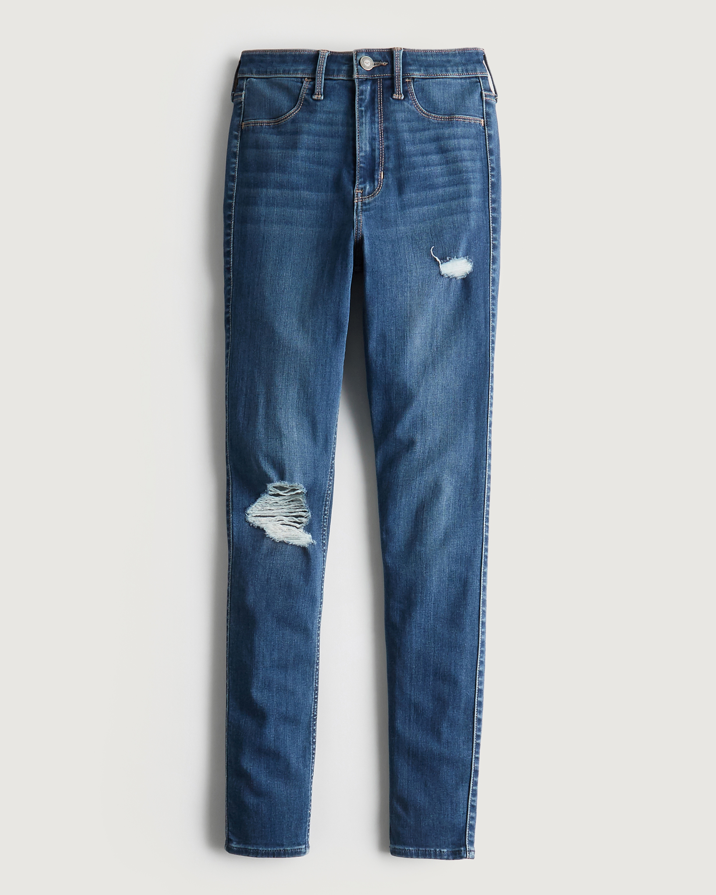 Hollister Ultra High-Rise Light Wash Baggy Jeans