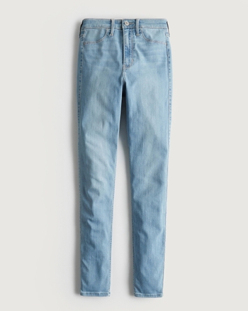 Leatherette Jeans Mid Rise Full Length Leggings 21253
