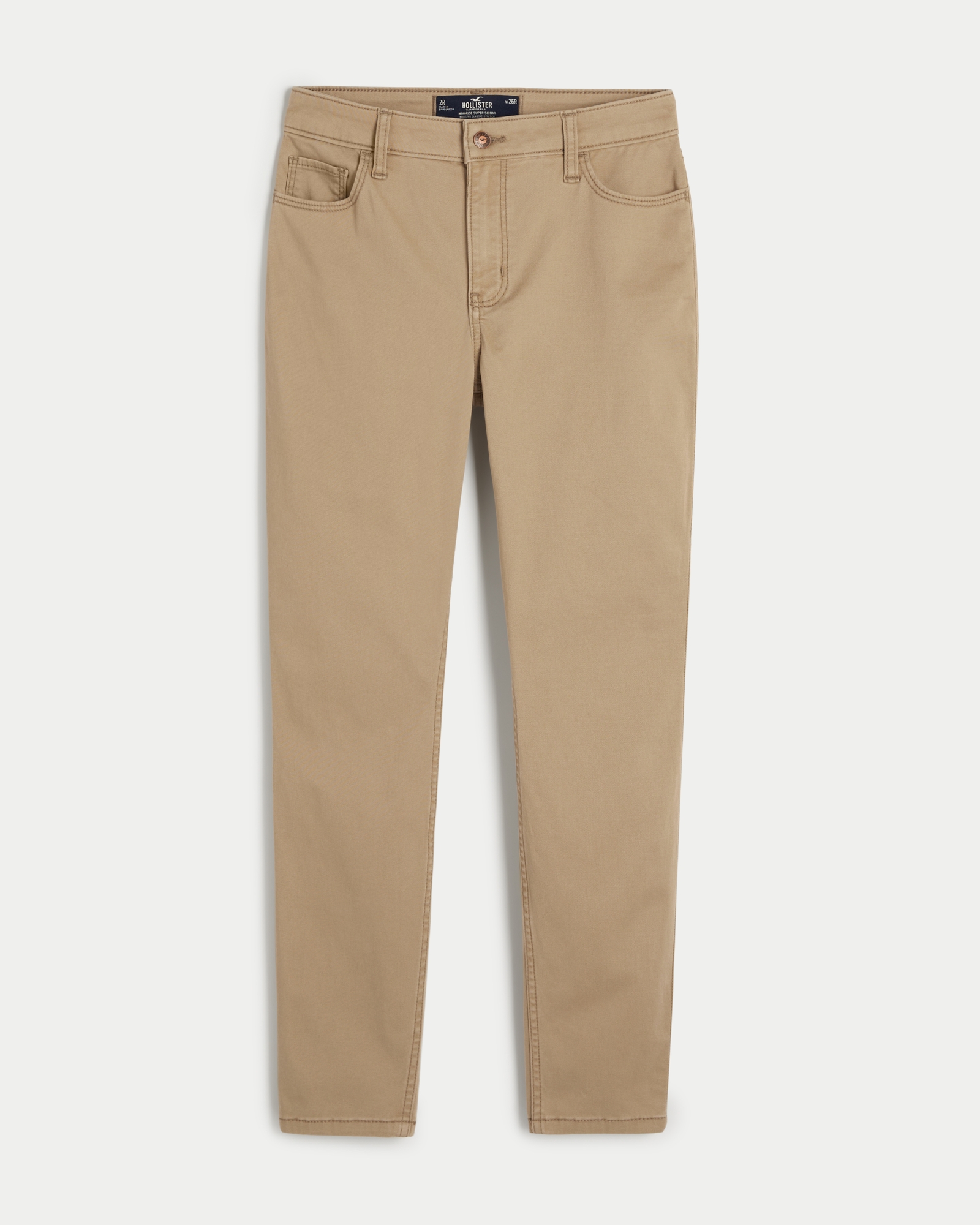 Hollister cargo baggy pants in khaki