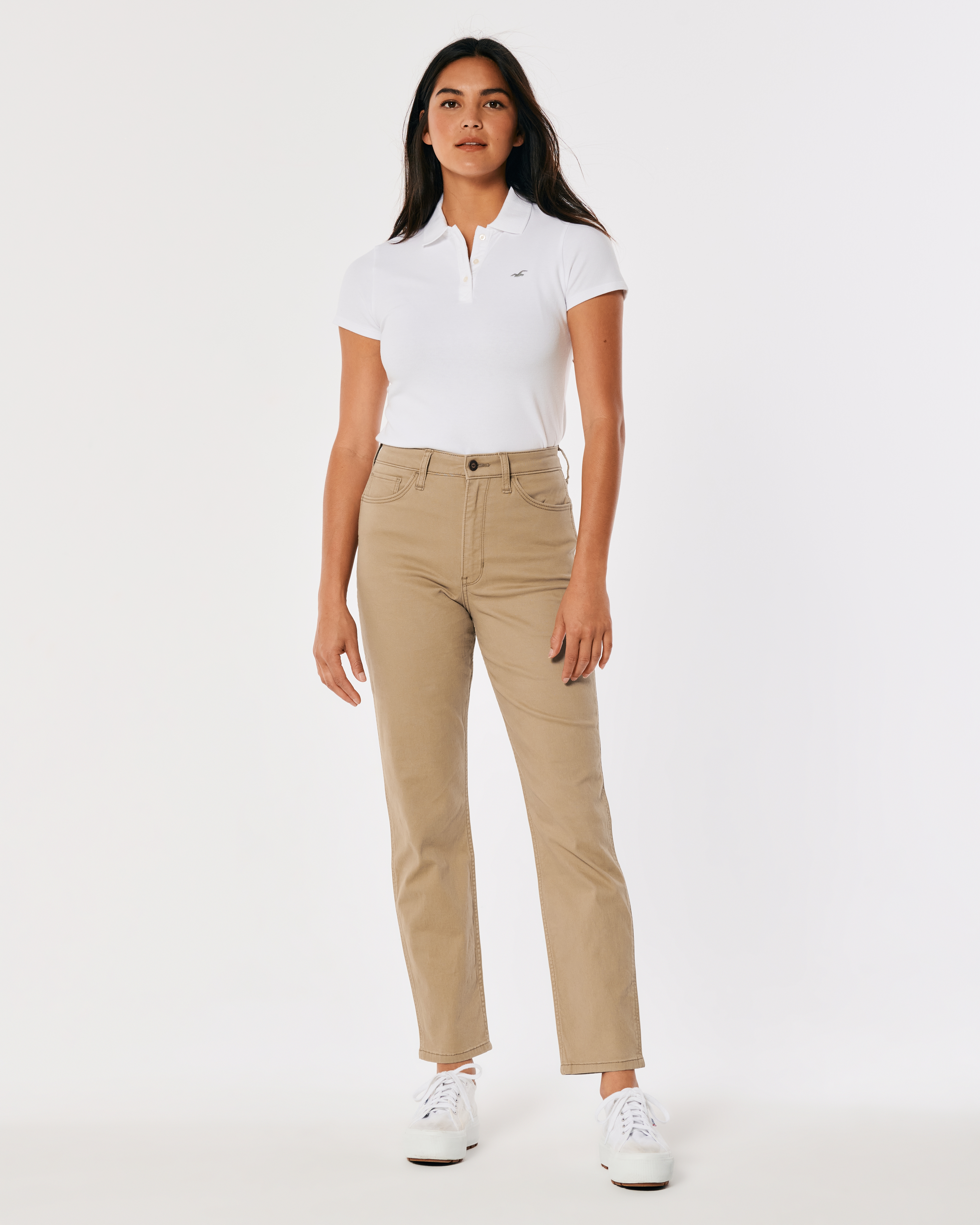 Hollister khaki store pants girls