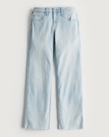 Hollister Low-Rise Light Wash Y2K Baggy Jeans