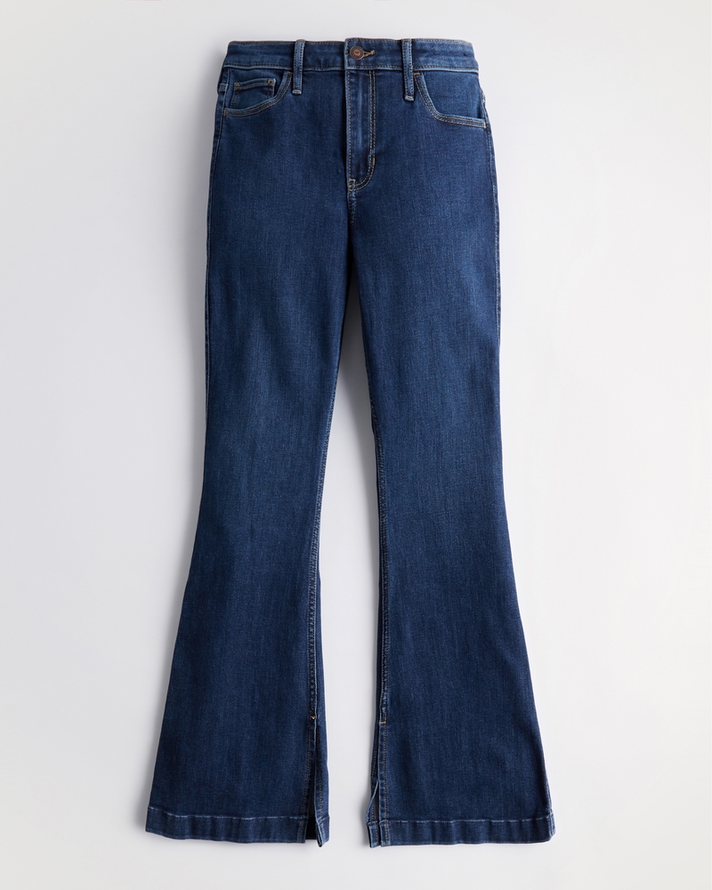 Women's HighRise Dark Wash Vintage Flare Jeans Women's Bottoms