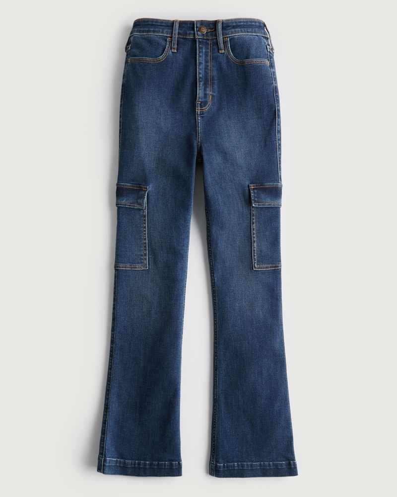 Jeans flare Hollister corte cintura para mujer