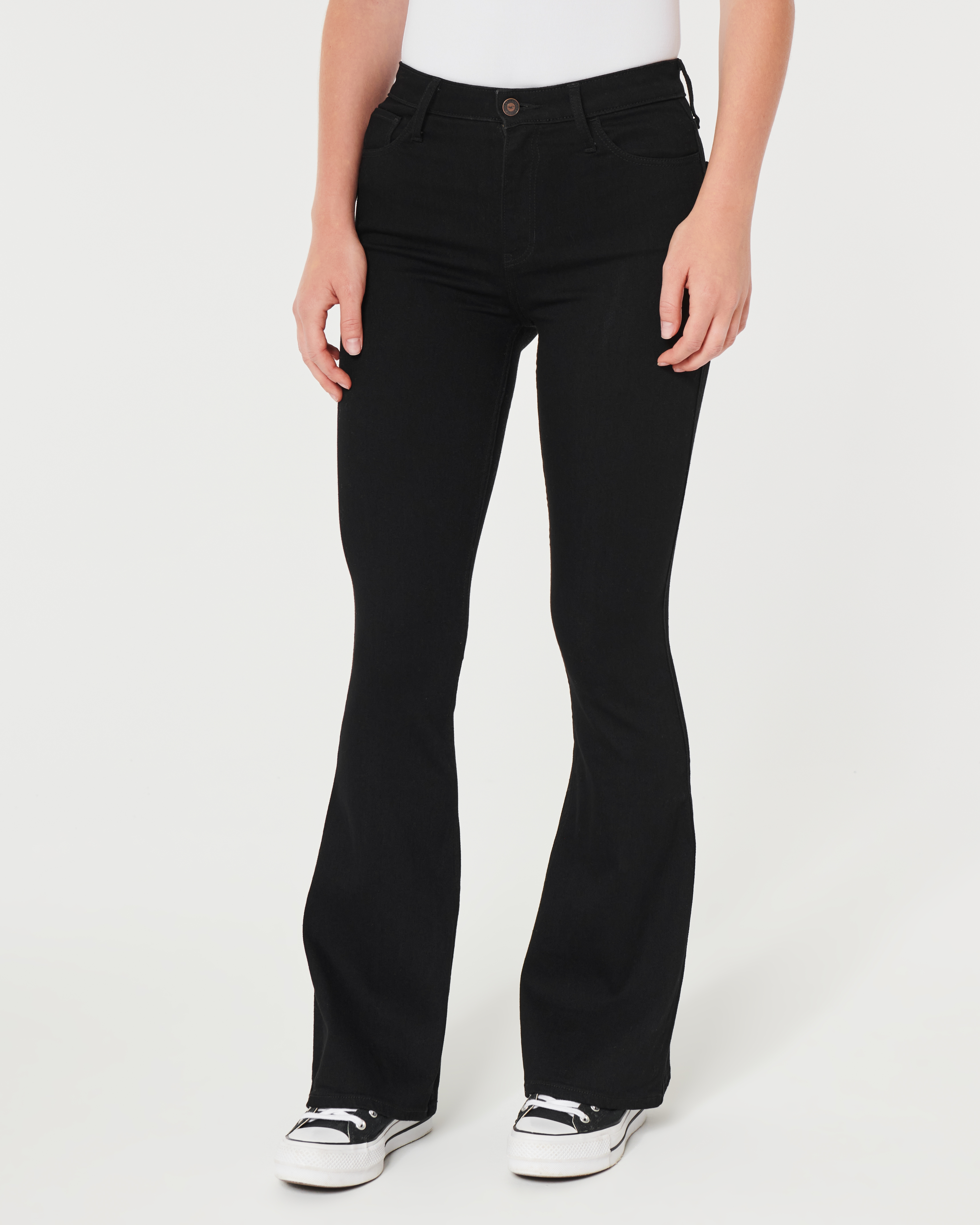 ★★ ★★ Here Black High Rise Flare Fit Italian 726 High Rise Flare Women's Jeans - Black | Levi's® US