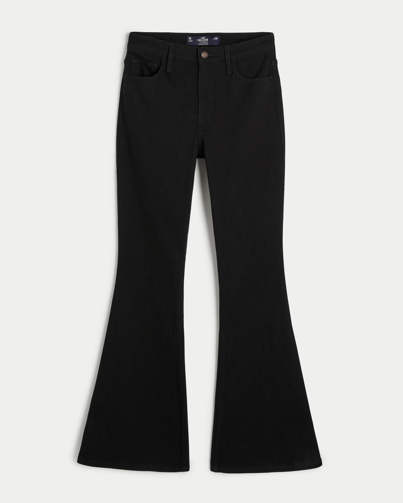 Black flare jeans