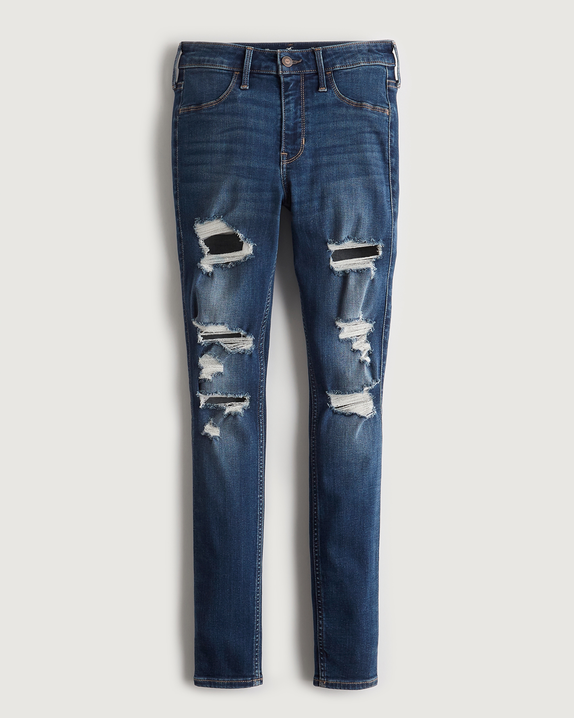 hollister ripped mom jeans