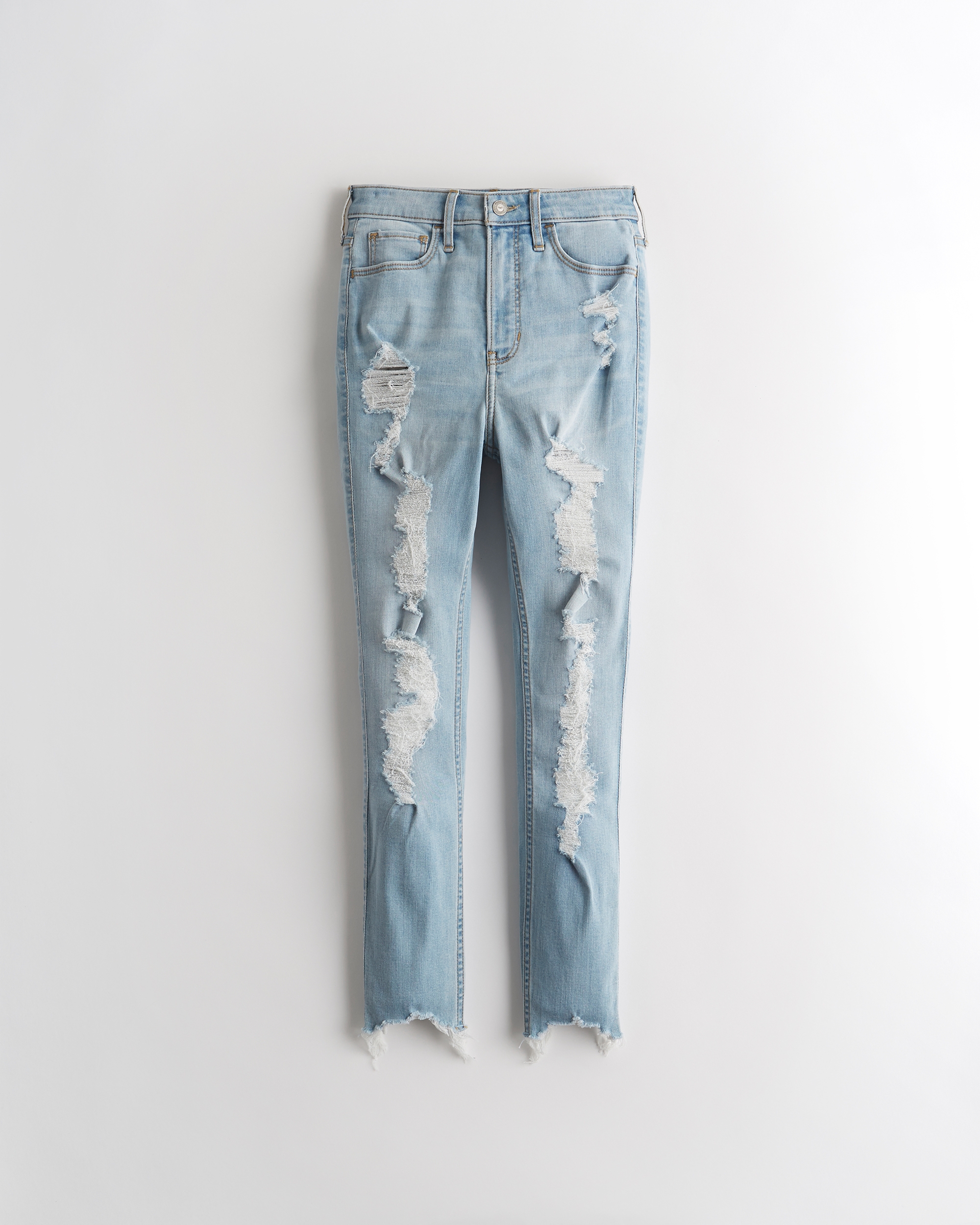 high rise crop super skinny jeans hollister