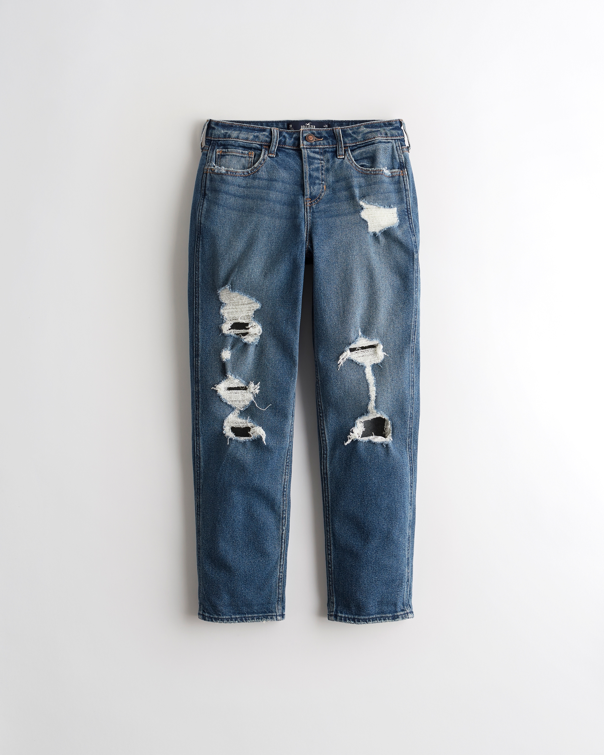 ripped boyfriend jeans hollister