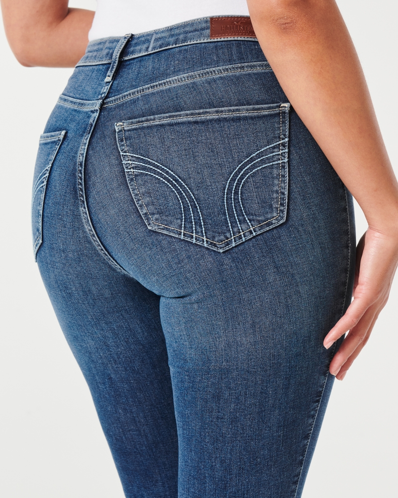 Hollister Curvy Fit Skinny Jeans in Blue