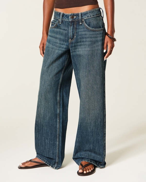 Low-Rise Baggy Jeans, Dark view 2