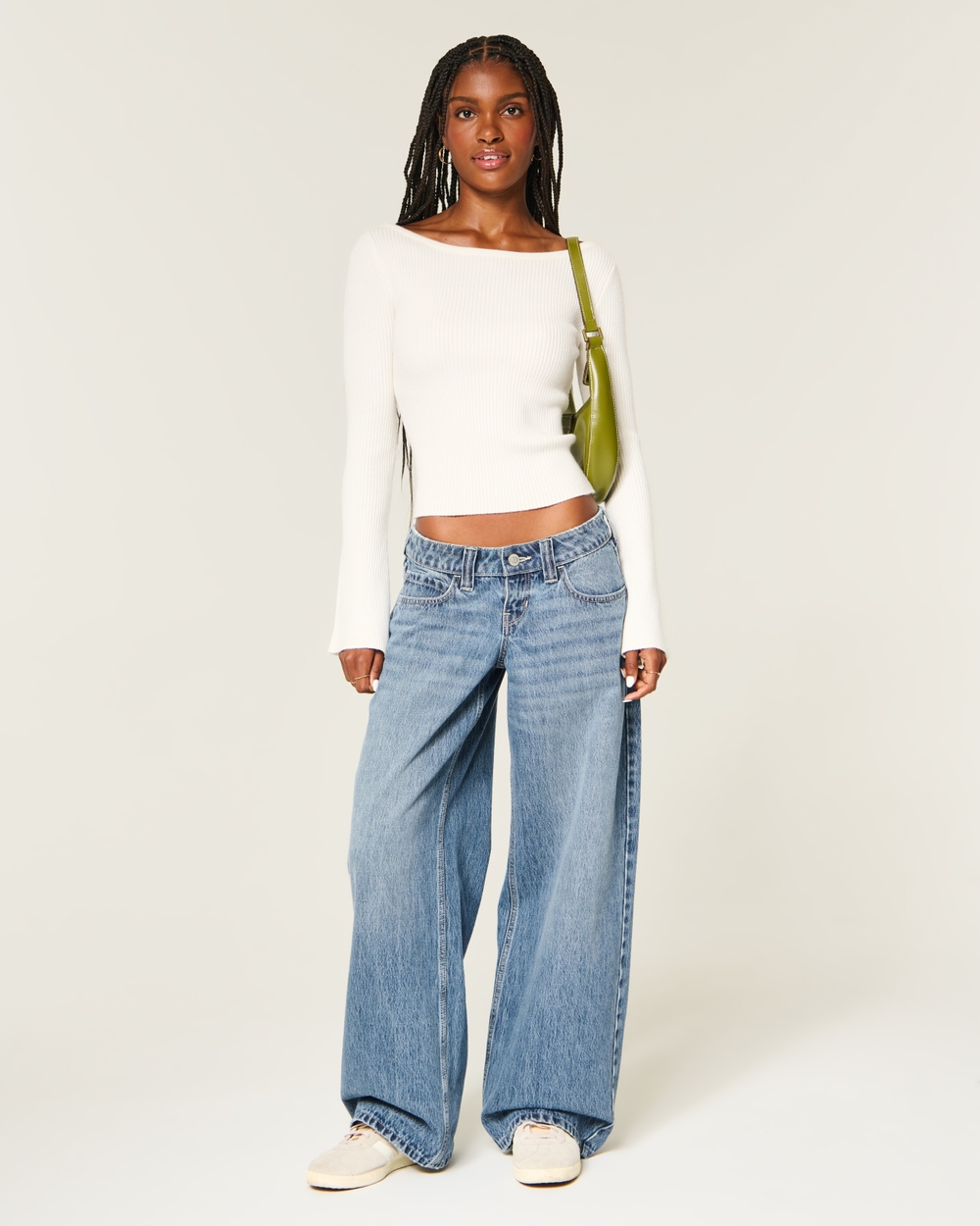 Ultra Low-Rise Super Baggy Jeans