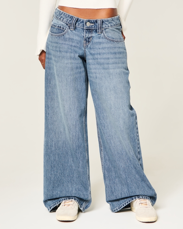 Ultra Low-Rise Super Baggy Jeans, Medium view 2