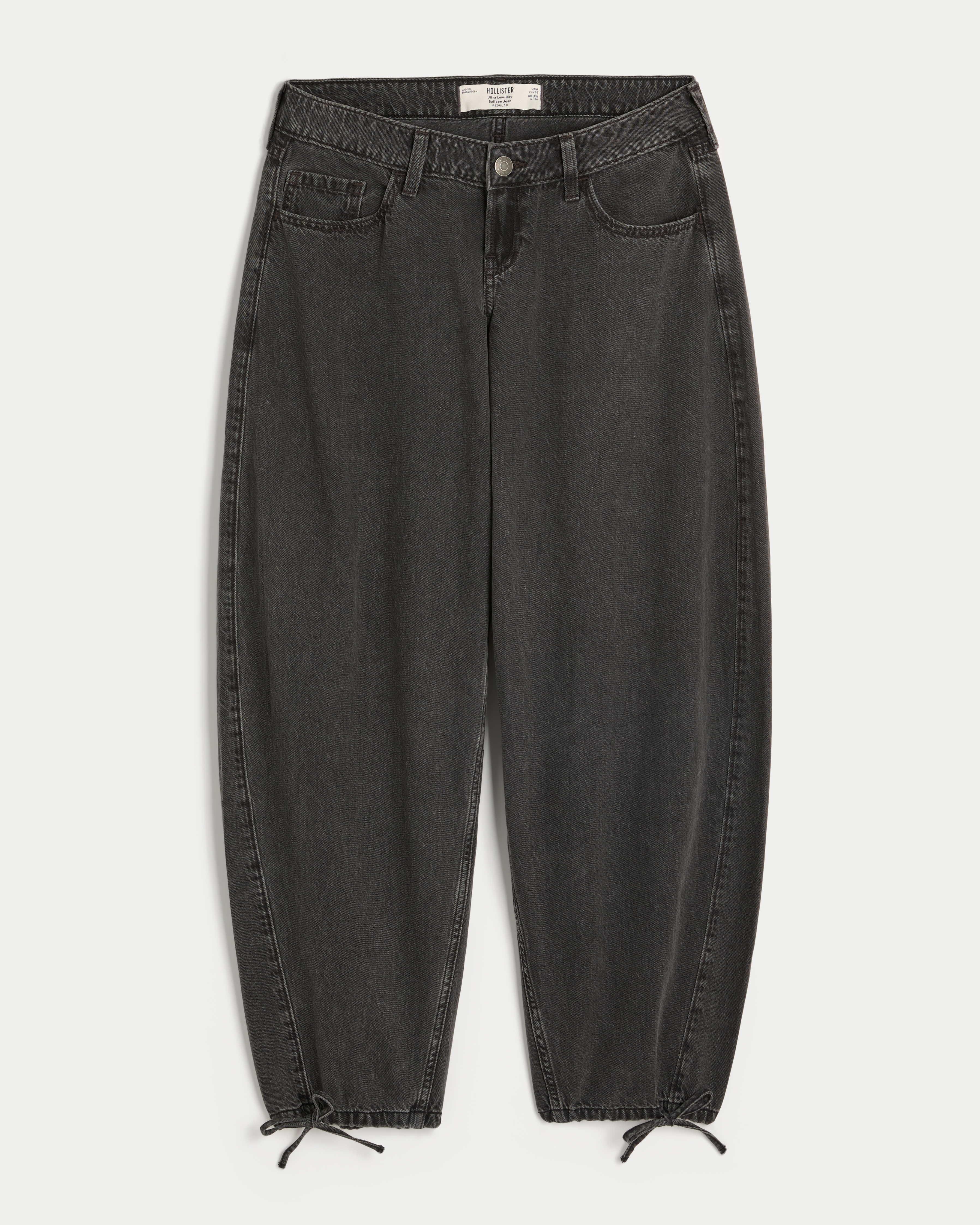Ultra Low-Rise Balloon Jeans
