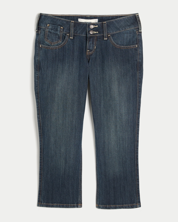 Ultra Low-Rise Capri Jeans, Dark view 1