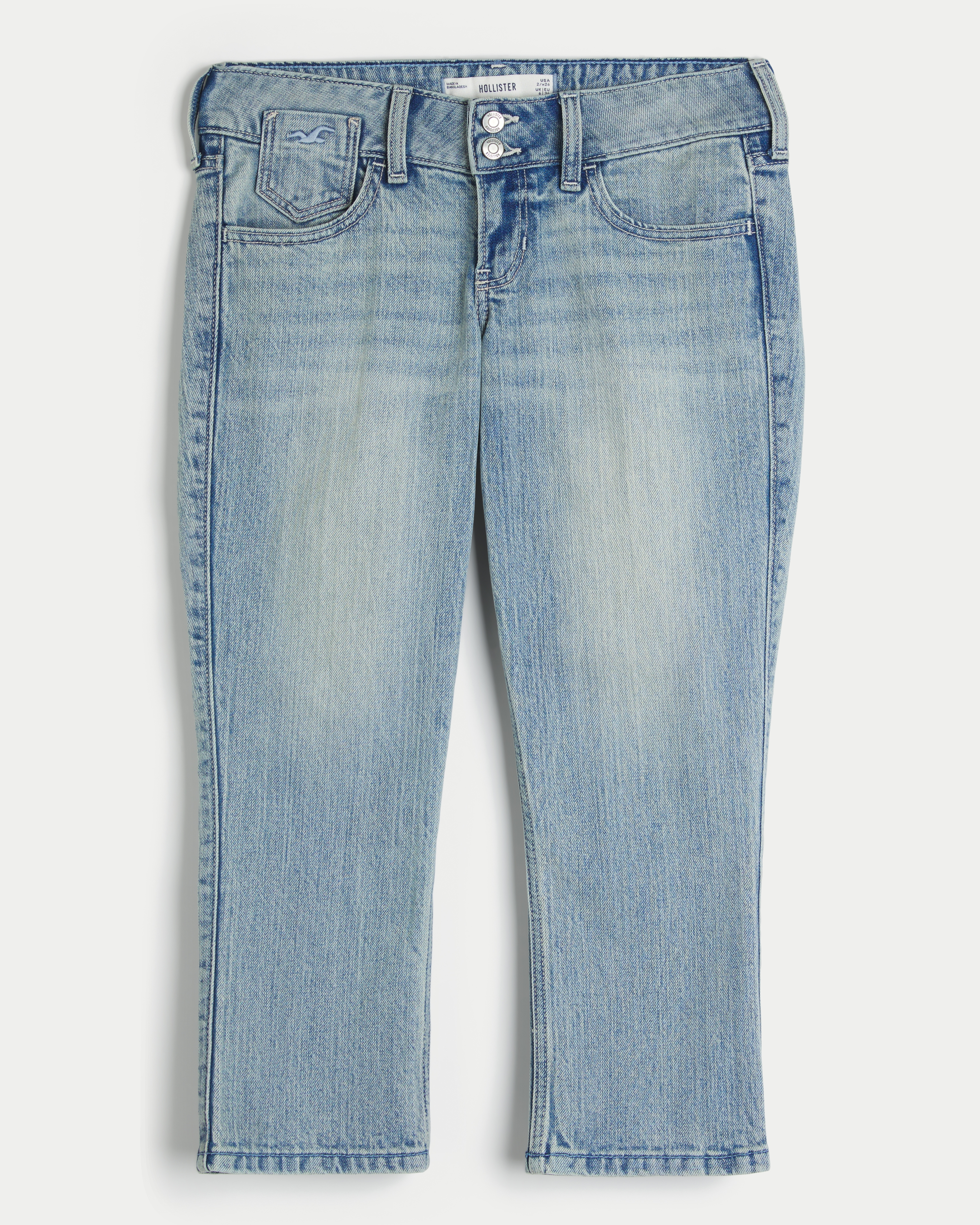 Ultra Low-Rise Capri Jeans