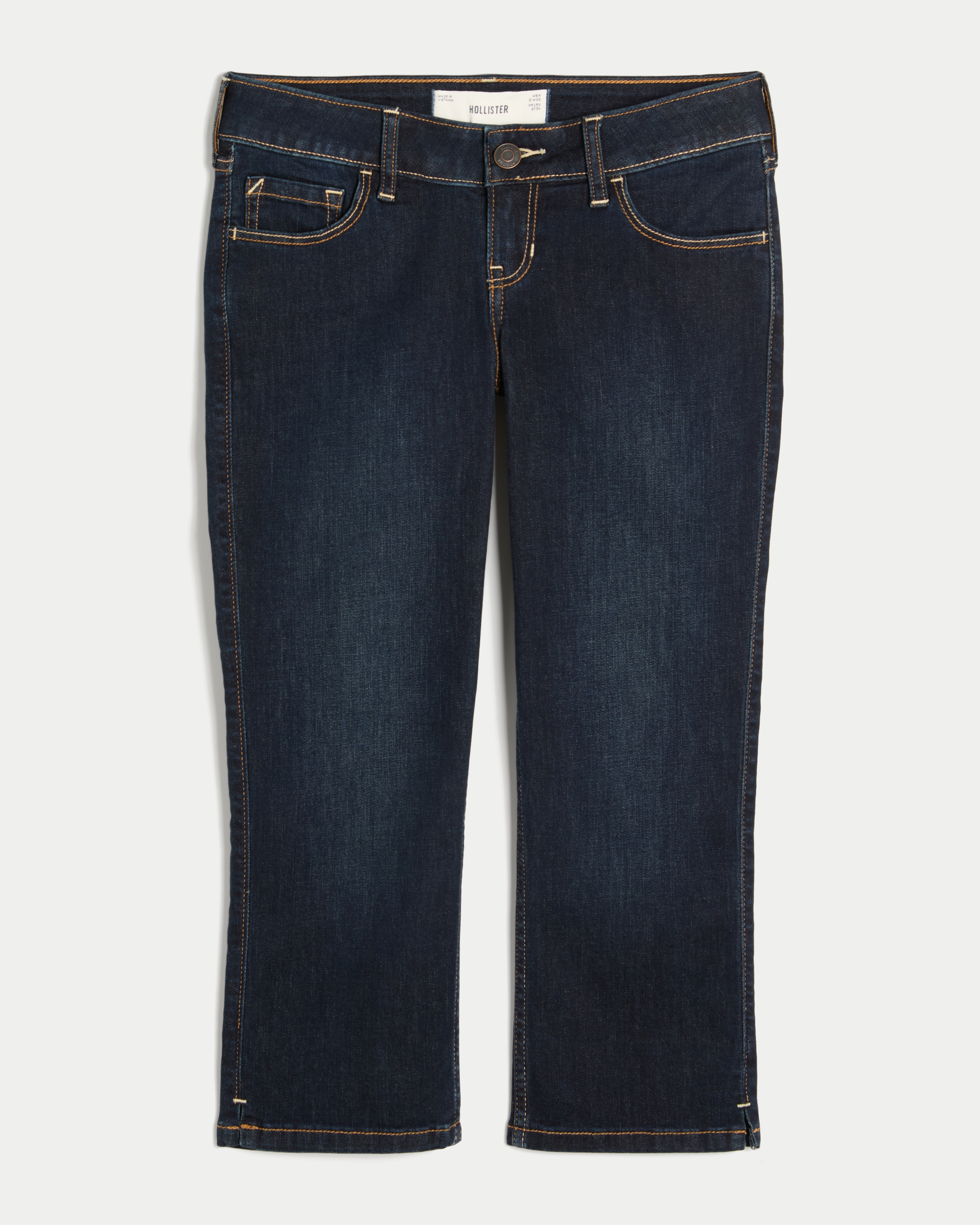 Ultra Low-Rise Capri Jeans