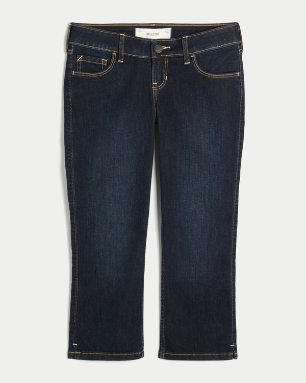 Ultra Low-Rise Capri Jeans, Dark view 1