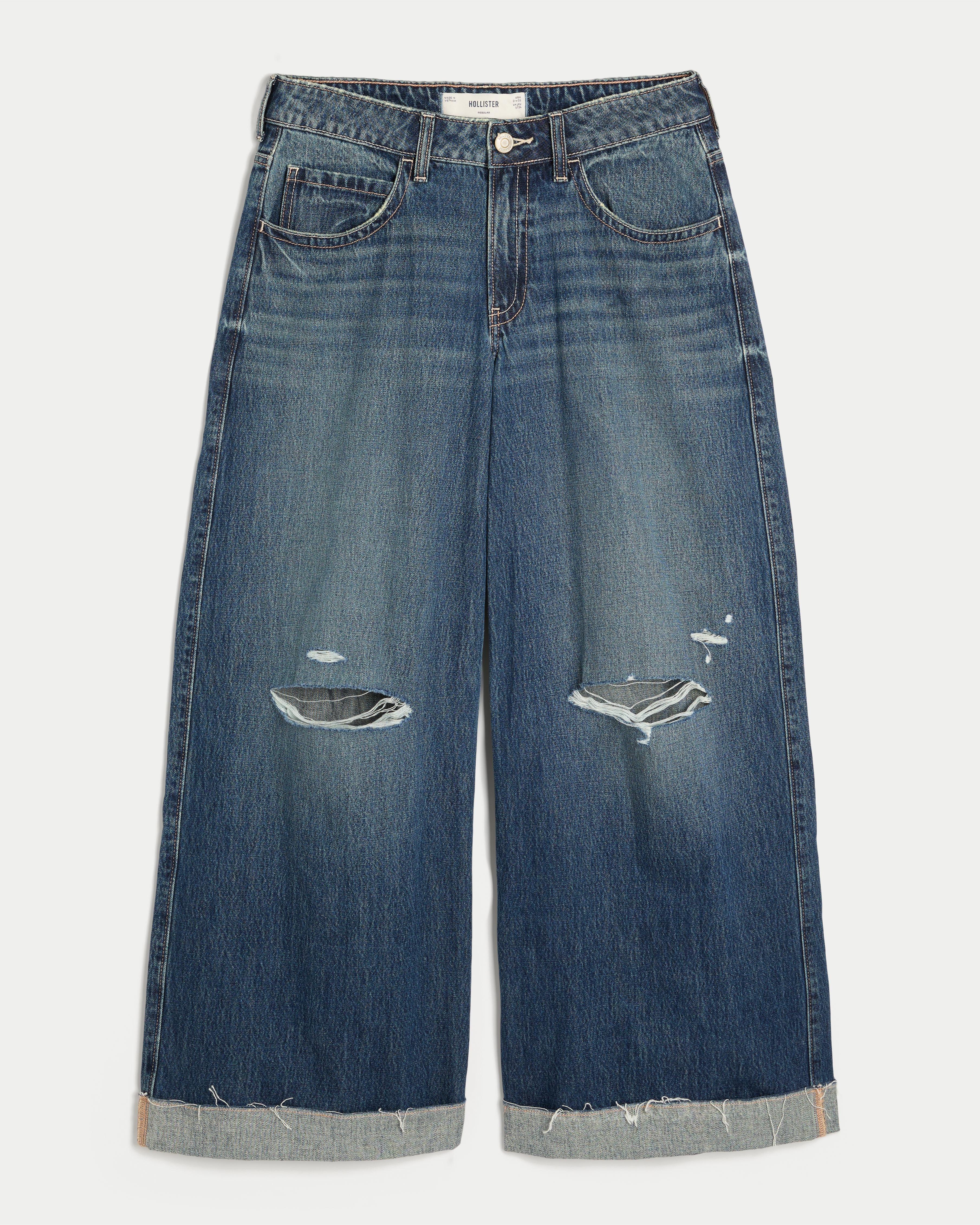 Ultra Low-Rise Ripped Beyond Baggy Jeans