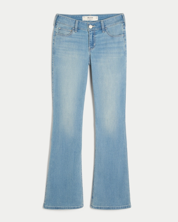 Low-Rise Stretch Bootcut Jeans, Medium view 1