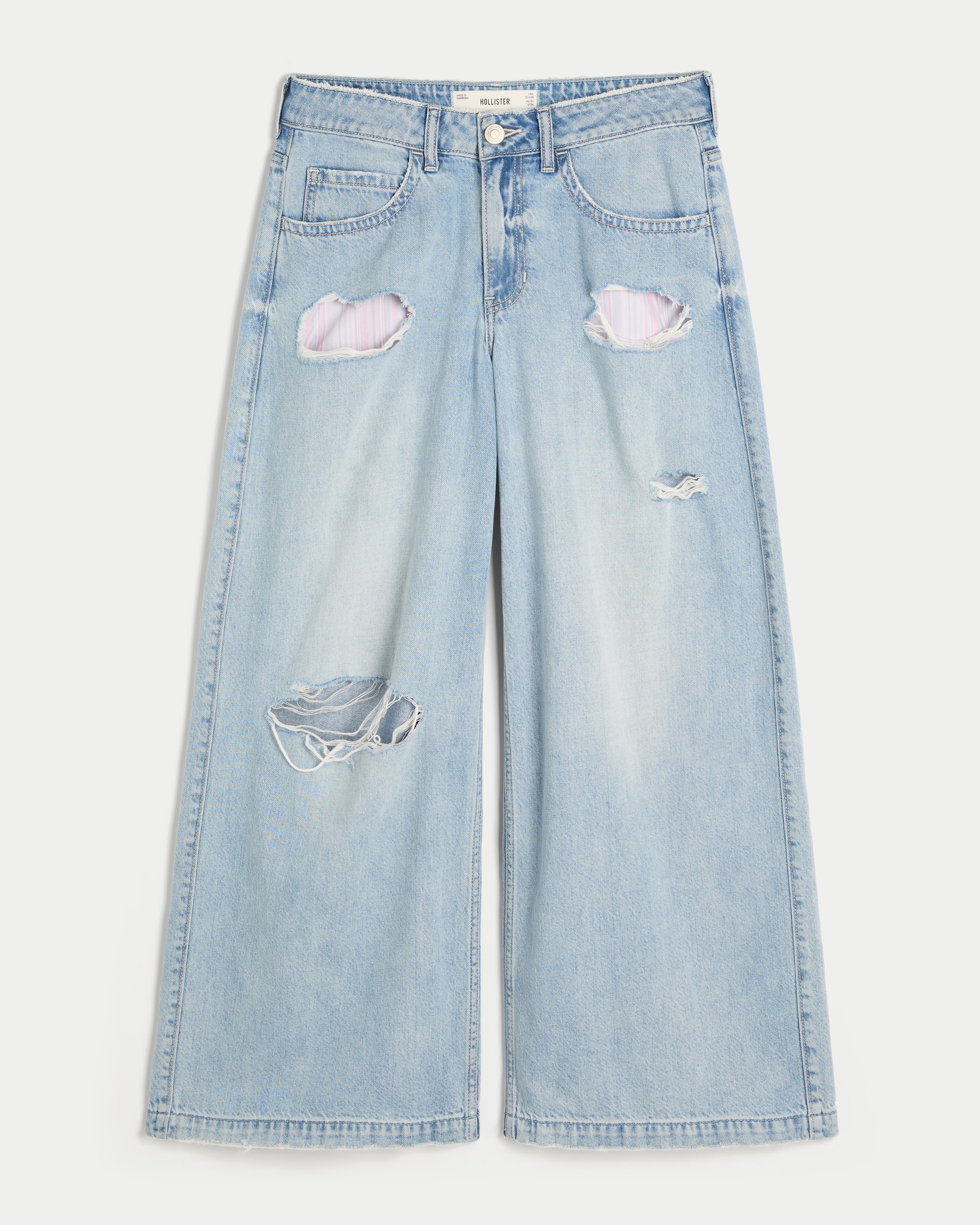 Ultra Low-Rise Ripped Drapey Beyond Baggy Jeans