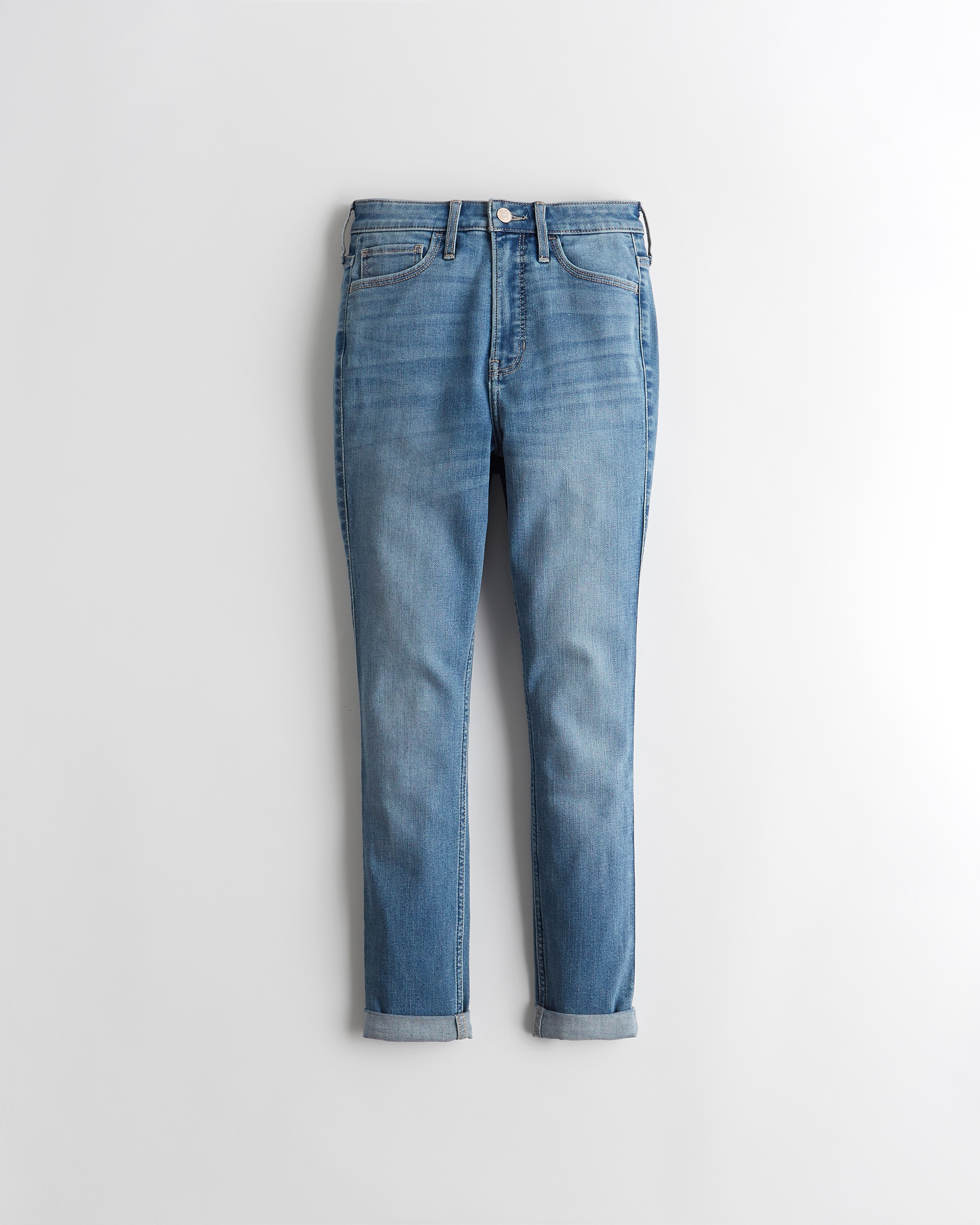 hollister crop high rise jeans