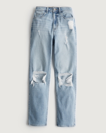 Women s Highest Rise 90s Vintage Straight Jeans Women s Clearance HollisterCo